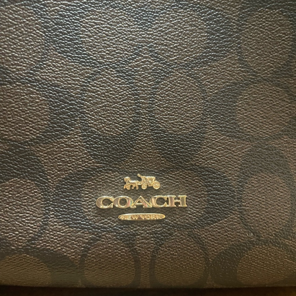 Coach Black and Brown Signature Shoulder Bag - Picture 15 of 16